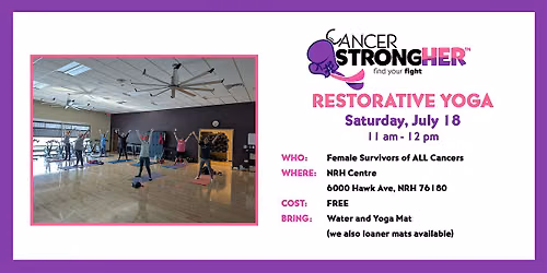 Cancer StrongHER Yoga \u2014 July 18, 2026