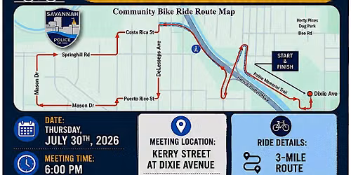 Savannah Police Department Community Bike Ride