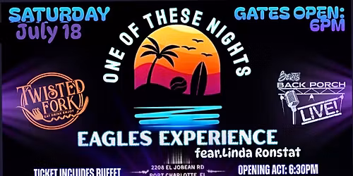 EAGLES TRIBUTE RETURNS TO PORT CHARLOTTE, FL\u2019s TWISTED FORK