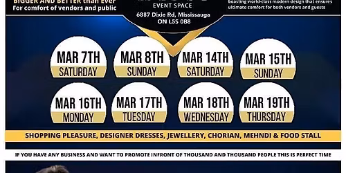 Eid Bazaar 2026 @ IKON EVENT SPACE, Mississauga\u2019s Biggest Midnight Mela!