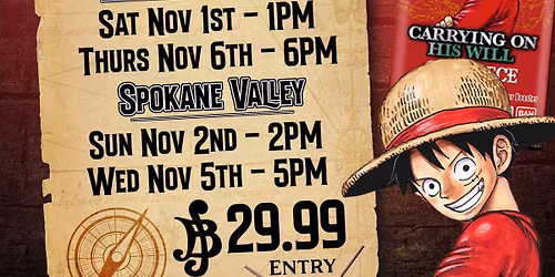 One Piece 3rd Anniversary Event CONSTRUCTED! OP-13 Release Comic Book Shop Spokane Valley