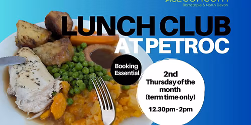 Cafe Lunch Club at Petroc College (Term times)