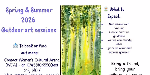 Green Painting \u2013 Outdoor Art Sessions (Spring & Summer 2026)