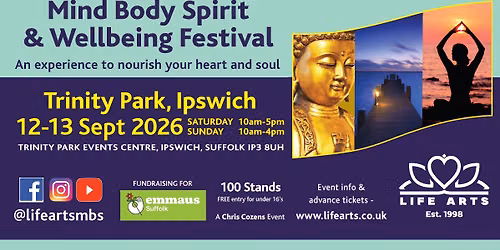 Trinity Park, Ipswich Mind Body Spirit & Wellbeing Festival 12-13 September 2026