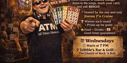 Music Bingo - Hosted by Jimmy Craine - @Tribble's Bar Piedmont SC