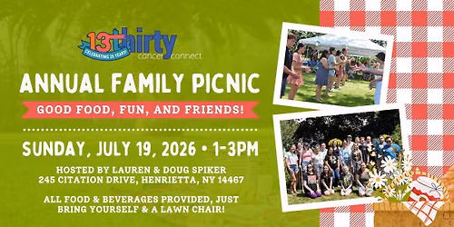 13thirty Cancer Connect's Annual Family Picnic