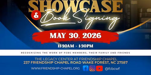FCBC Authors Showcase & Book Signing 