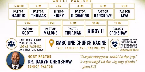 SMBC ONE CHURCH 12 hours especially interceding for those who struggle with chronic pain