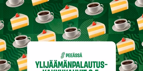 Ylij\u00e4\u00e4m\u00e4npalautus-kakkukahvit 8.5.\ud83c\udf70