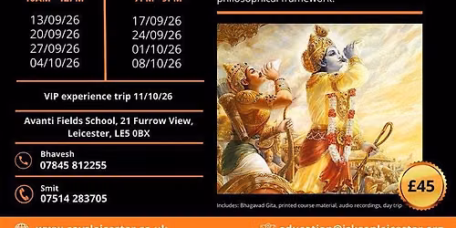 Discover Bhagavad Gita - 5 week interactive course (Sundays)