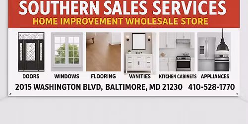 Warehouse Sale Home Improvement Products 30-60% OFF Baltimore MD