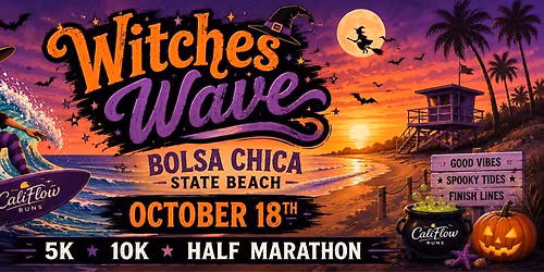 Witches Wave - Halloween Run 5K, 10K, and Half Marathon by Califlow Runs