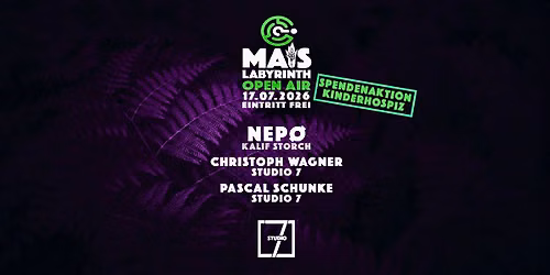 FR 17.07. | STUDIO7 OPEN AIR @ MAISLABYRINTH ERFURT II EINTRITT FREI