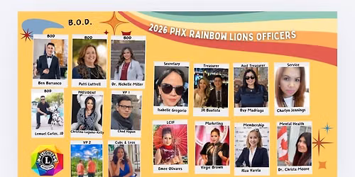 Phoenix Rainbow Lions Club2026 Installation of Officers