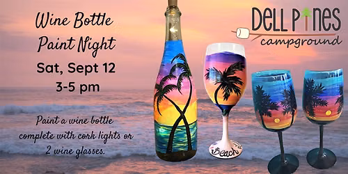 Sunset Beach Glass Painting