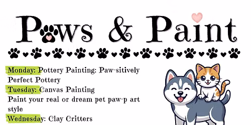Paws & Paint Summer Art Camp