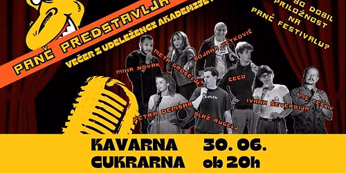 PAN\u010c STAND UP AKADEMIJA: kdo gre na Pan\u010d 2026?