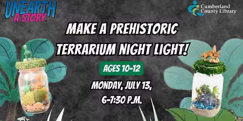 Make a Prehistoric Terrarium Night Light for Ages 10-12!