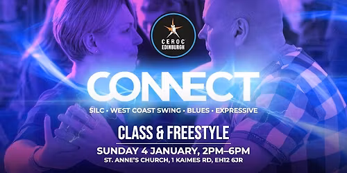 Ceroc Edinburgh: Connect Smooth Sunday Class and Freestyle