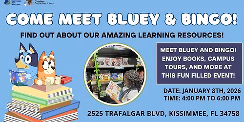 Free Community Day Event for Kids! Meet Bluey and Bingo LIVE!