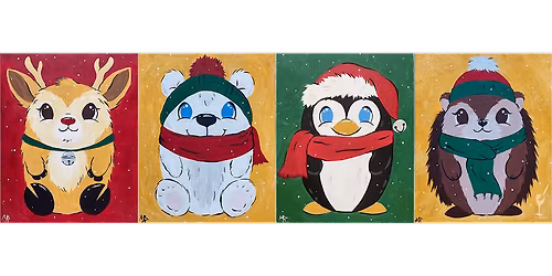Adorable Holiday Friends - Family Fun - Paint and Sip in San Antonio | Classpop!\u2122
