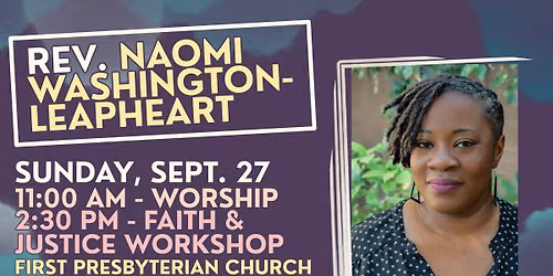 Rev. Naomi Washington-Leapheart at FPC Morgantown