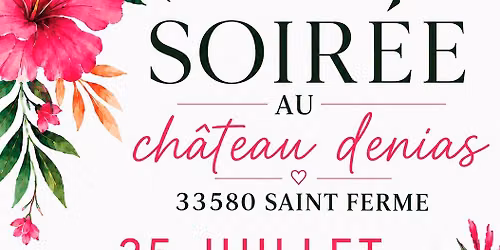 soir\u00e9e ch\u00e2teau denias