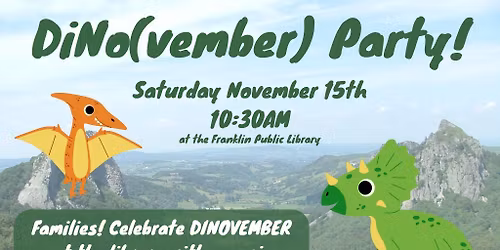 DINOvember Party! Updated Date: 11\/15