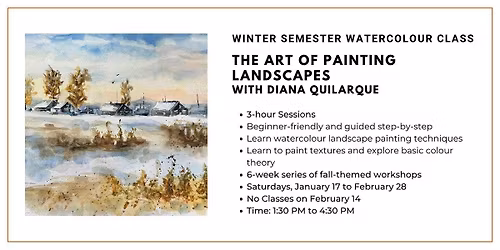 Winter Semester Watercolour Class: The Art of Painting Landscapes