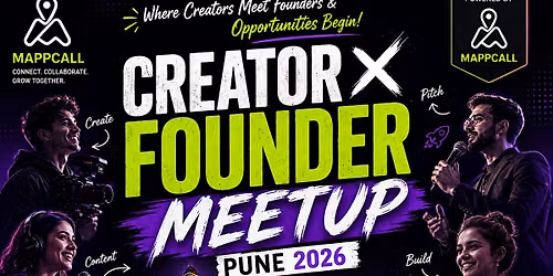 Content Creator & Founder Meetup Pune 2026 \u2013 Powered By Mappcall