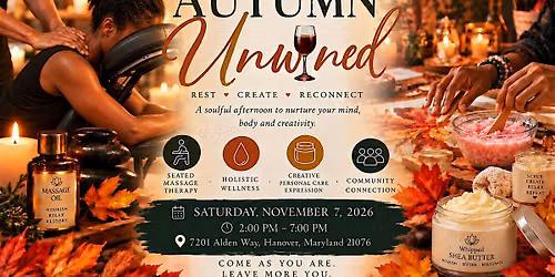 "Autumn UnWined" with The Rest Stop by Letitia & Queen's Temple Handmade