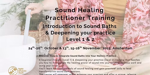 Sound Healing Practitioner Training Level 2 (3 days)