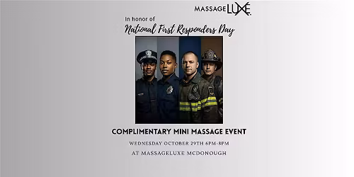 First Responders Spa Event