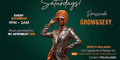 AFROWAVE Saturdays ; Zenith Saturdays