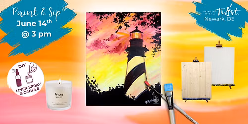 Sunday-Funday Paint & Sip \u2013 Creative Fun in Newark, DE - St. Aug Lighthouse
