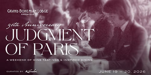 Judgment of Paris 50th Anniversary