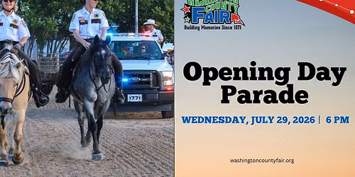 Opening Day Parade | Washington County Fair 2026