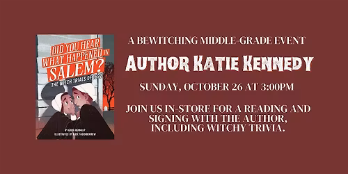 Katie Kennedy - A Bewitching Middle Grade Author Event