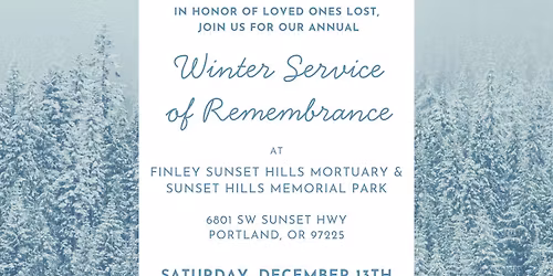 Winter Service of Remembrance