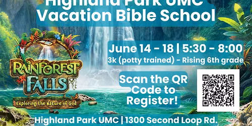 HPUMC Rainforest Falls Vacation Bible School