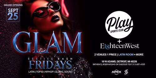 Play Sports Club x Eighteenwest Detroit (2 Floor to Paty)