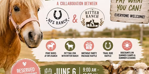 Pay What You Can- Pony Ride and Petting zoo