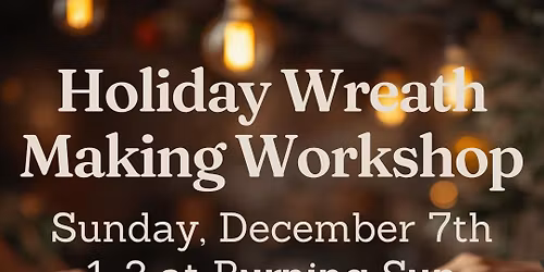 Holiday wreath making