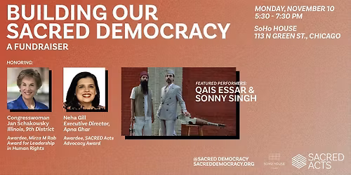 Building our SACRED democracy: A fundraiser for SACRED Acts