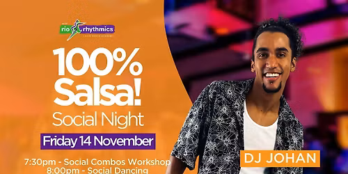 100% Salsa Friday Night Social \/\/ with a  fun Salsa Social Combos Workshop
