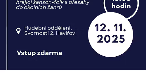 Koncert v M\u011bstsk\u00e9 knihovn\u011b Hav\u00ed\u0159ov, hudebn\u00ed odd\u011blen\u00ed