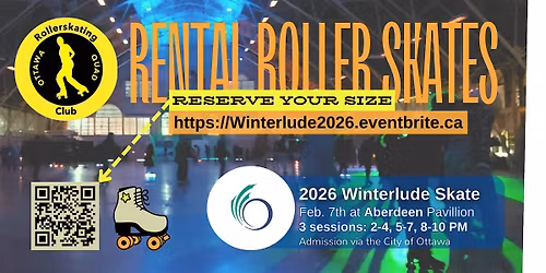 Winterlude 2026 Rental Rollerskates w City of Ottawa