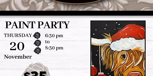 11.20.25 Holiday Highlander Paint and Sip at That Place Down the Street