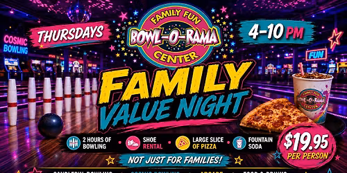 Family Value Night at Bowl-O-Rama