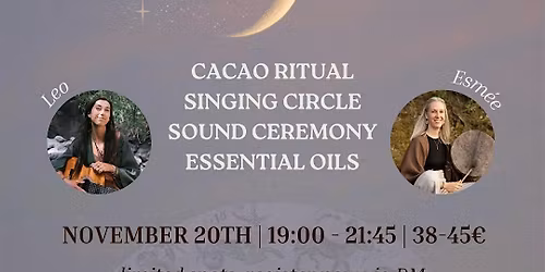 DEPTHS INTO THE LIGHT WITHIN - NEW MOON CEREMONY WITH CACAO, SONGS & SOUND